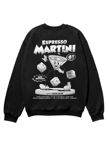 Espresso Martini Black & White Heavyweight Organic Sweatshirt