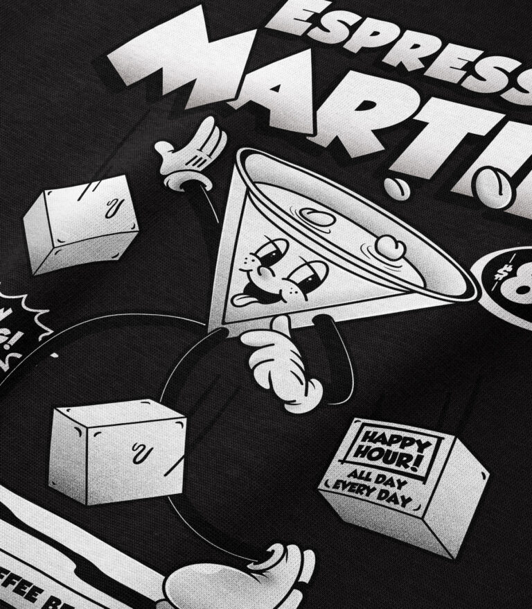 Espresso Martini Black & White Heavyweight Organic Sweatshirt