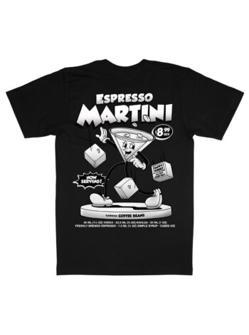 Espresso Martini Black & White Organic Heavyweight T-Shirt