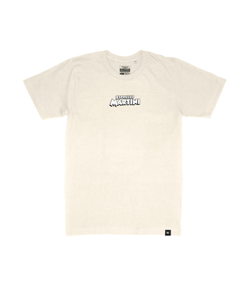 Espresso Martini Black & White Organic Heavyweight T-Shirt - Image 5
