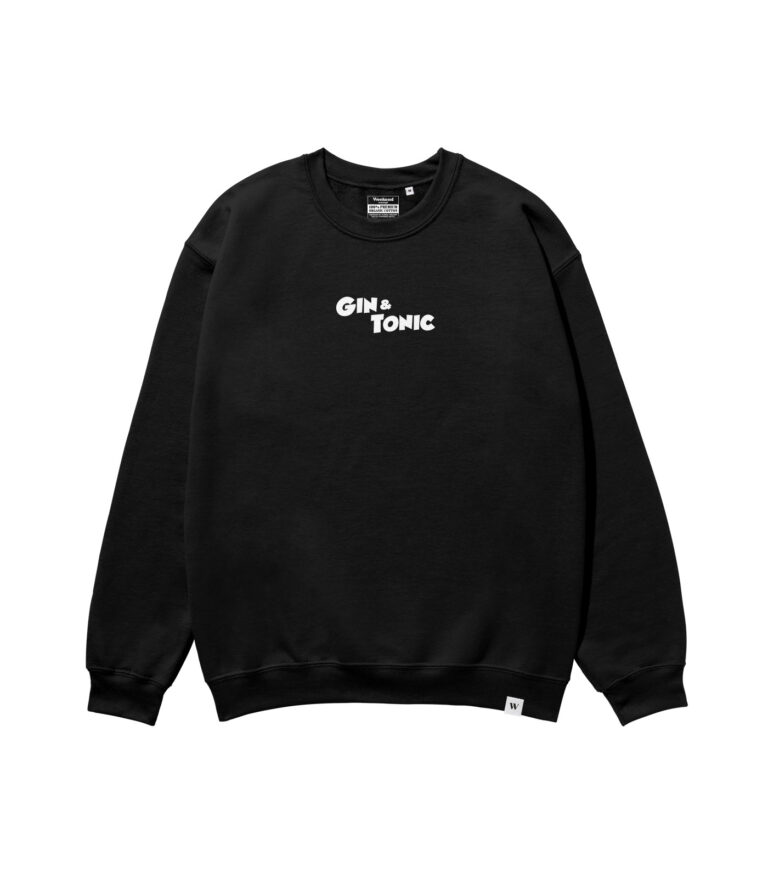 Gin & Tonic Black & White Heavyweight Organic Sweatshirt
