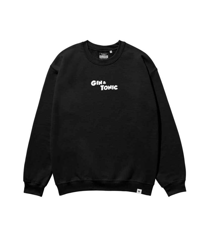 Gin & Tonic Black & White Heavyweight Organic Sweatshirt - Image 2