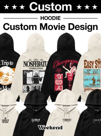 CUSTOM Retro Movie Heavyweight Organic Hoodie