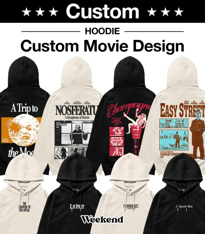 CUSTOM Retro Movie Heavyweight Organic Hoodie