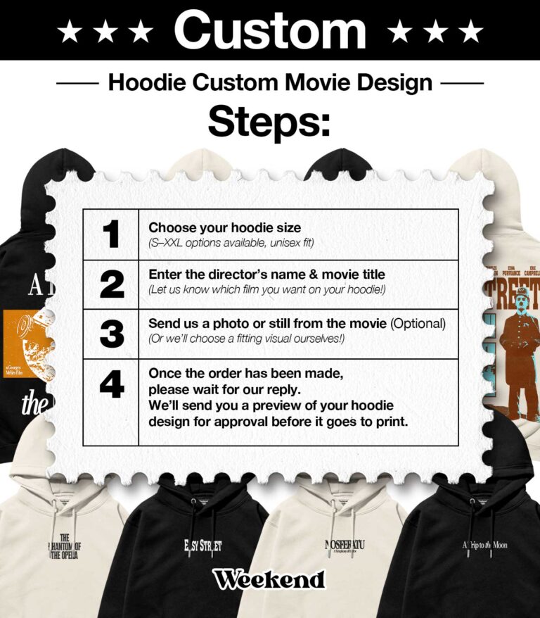 CUSTOM Retro Movie Heavyweight Organic Hoodie