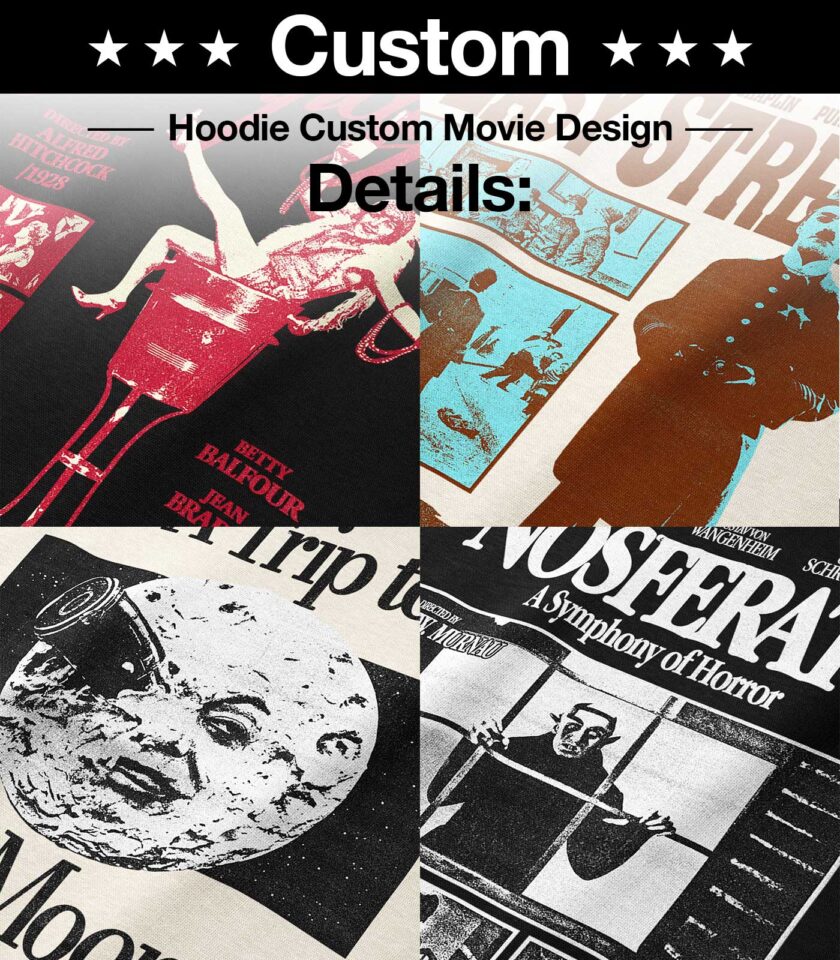 CUSTOM Retro Movie Heavyweight Organic Hoodie - Image 2