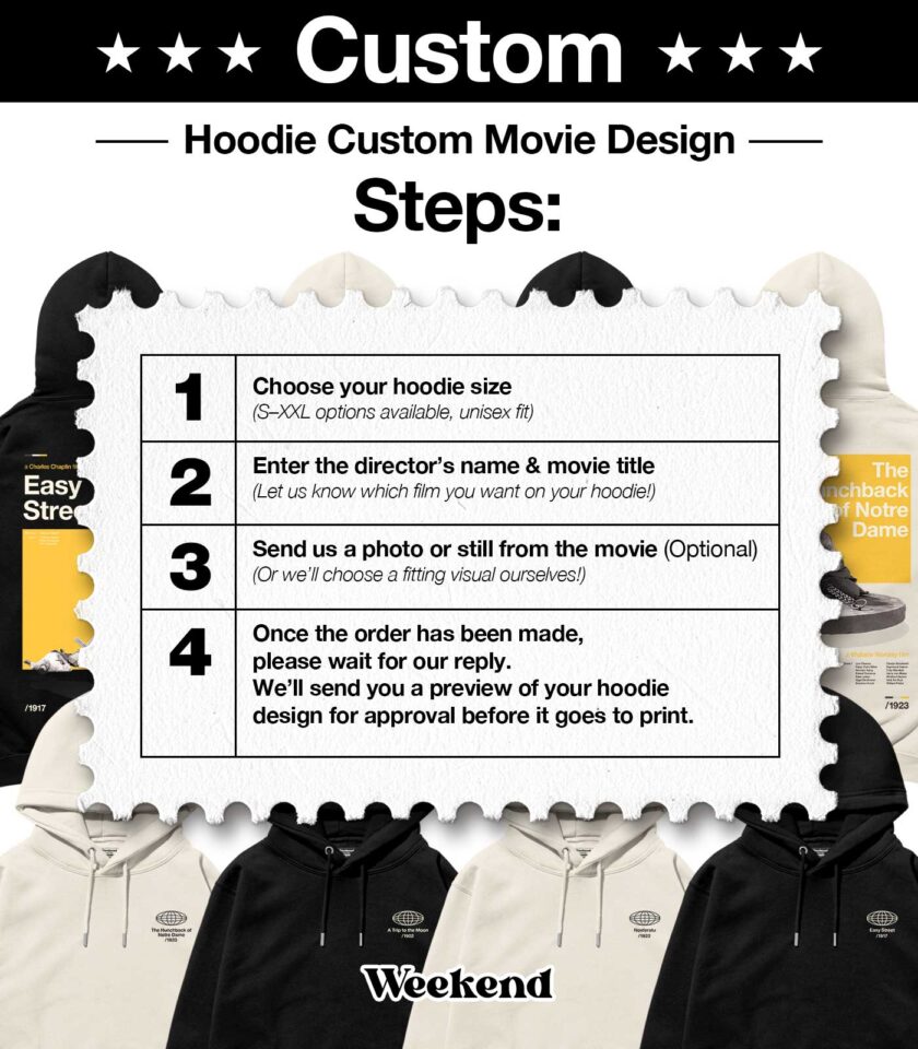 CUSTOM Midcentury Movie Heavyweight Organic Hoodie - Image 3
