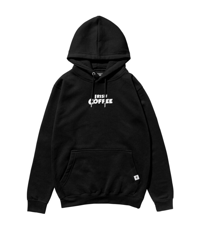 Irish Coffee Black & White Heavyweight Organic Hoodie