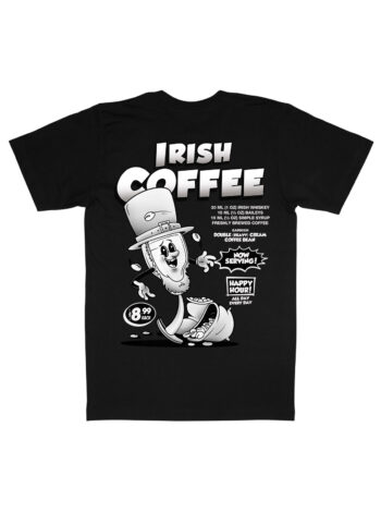 Irish Coffee Black & White Organic Heavyweight T-Shirt