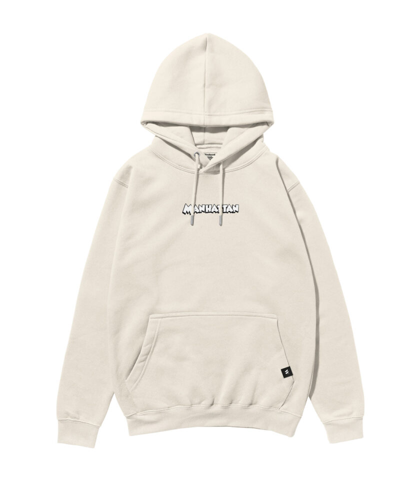 Manhattan Black & White Heavyweight Organic Hoodie - Image 5