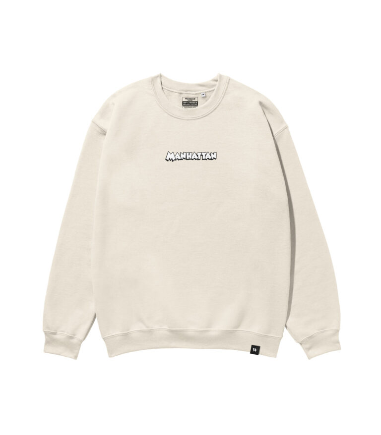 Manhattan Black & White Heavyweight Organic Sweatshirt