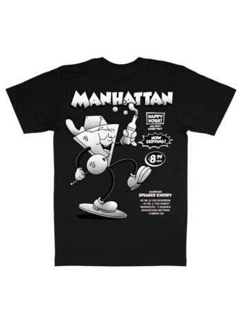 Manhattan Black & White Organic Heavyweight T-Shirt