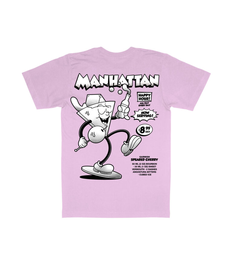 Manhattan Black & White Organic Heavyweight T-Shirt