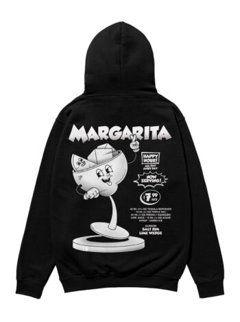 Margarita Black & White Heavyweight Organic Hoodie