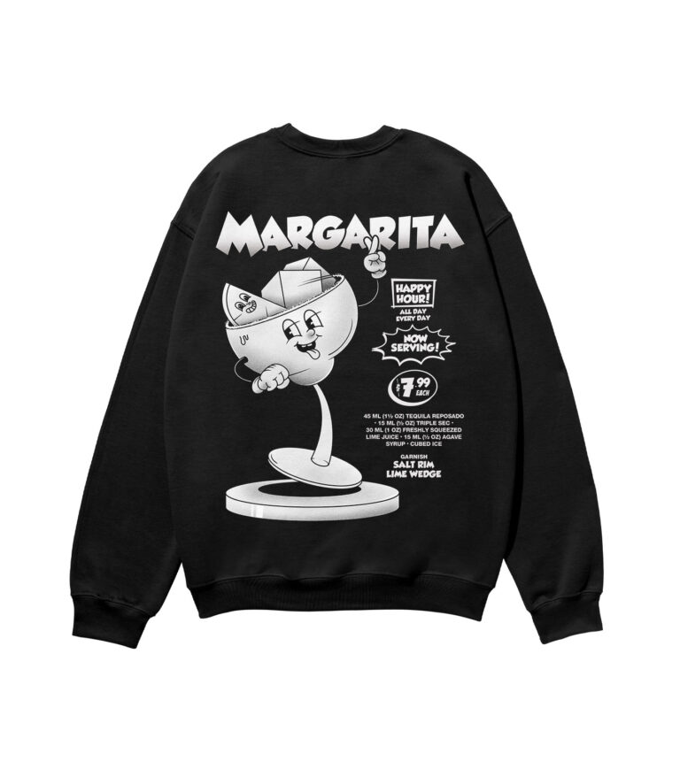 Margarita Black & White Heavyweight Organic Sweatshirt