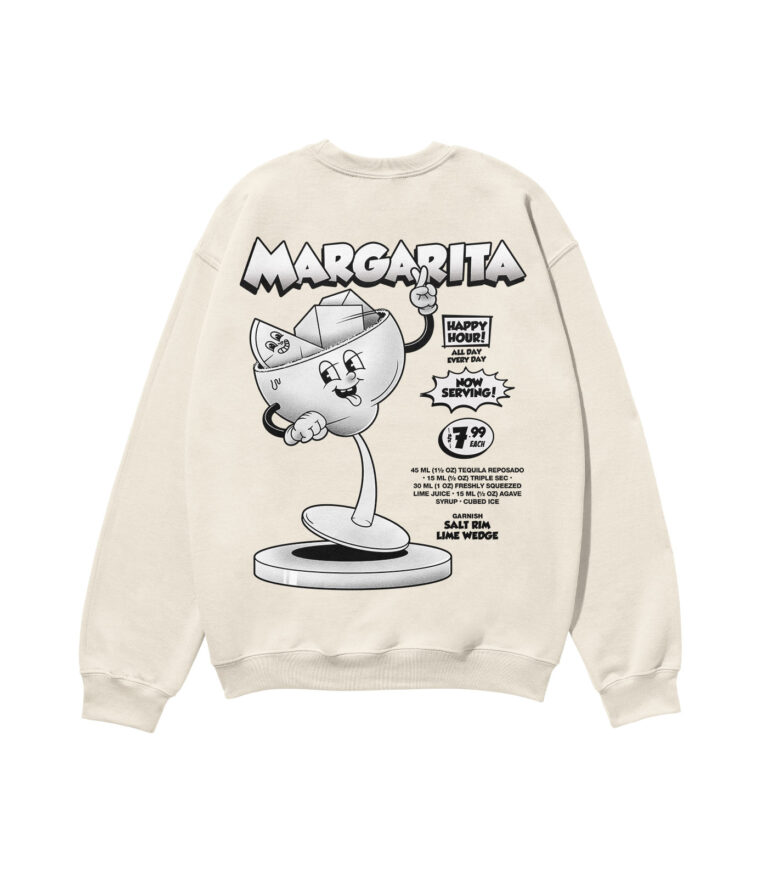 Margarita Black & White Heavyweight Organic Sweatshirt