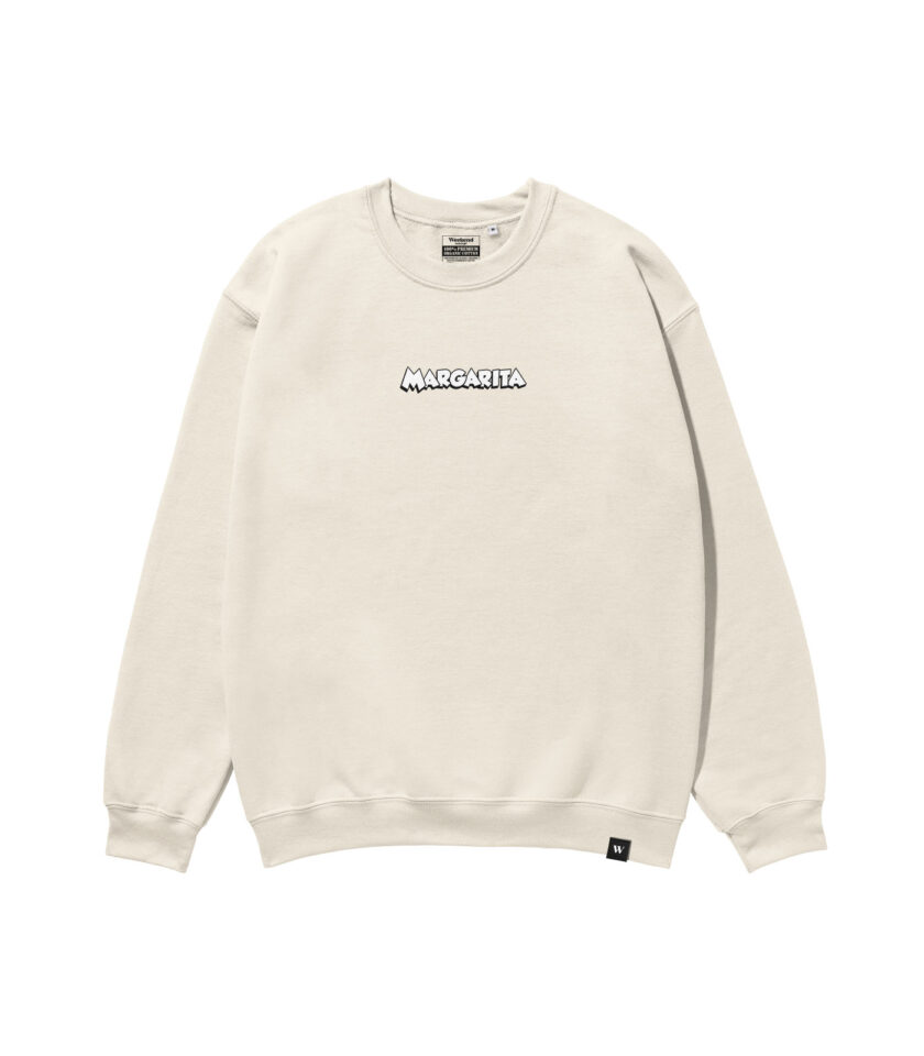 Margarita Black & White Heavyweight Organic Sweatshirt - Image 5
