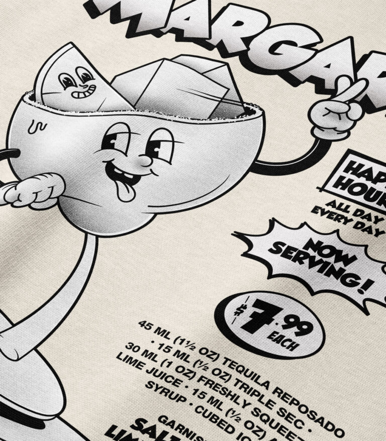 Margarita Black & White Heavyweight Organic Sweatshirt