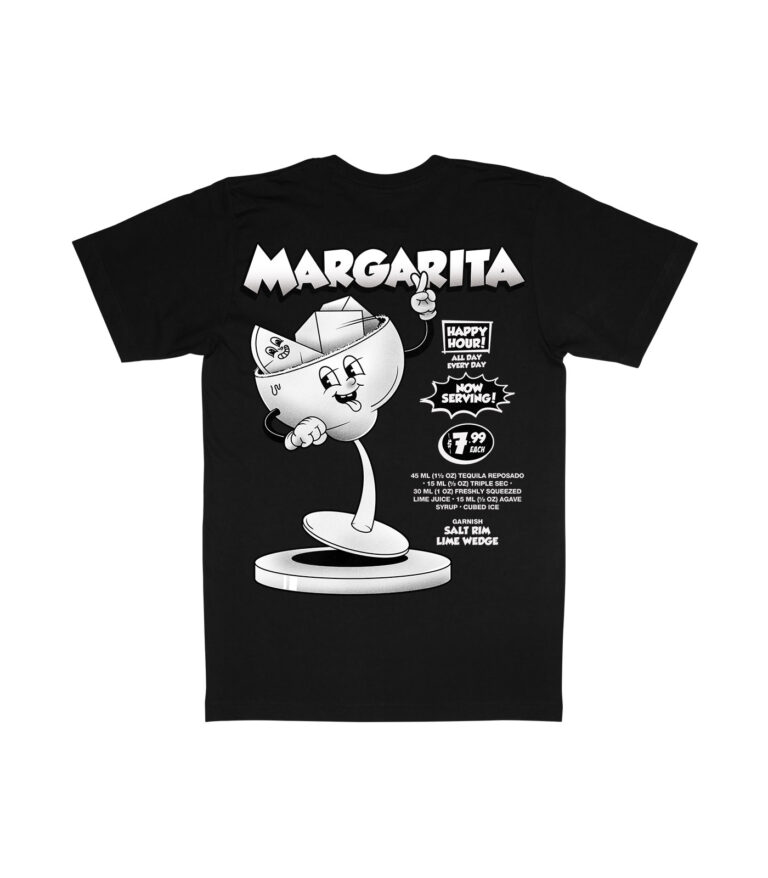 Margarita Black & White Organic Heavyweight T-Shirt