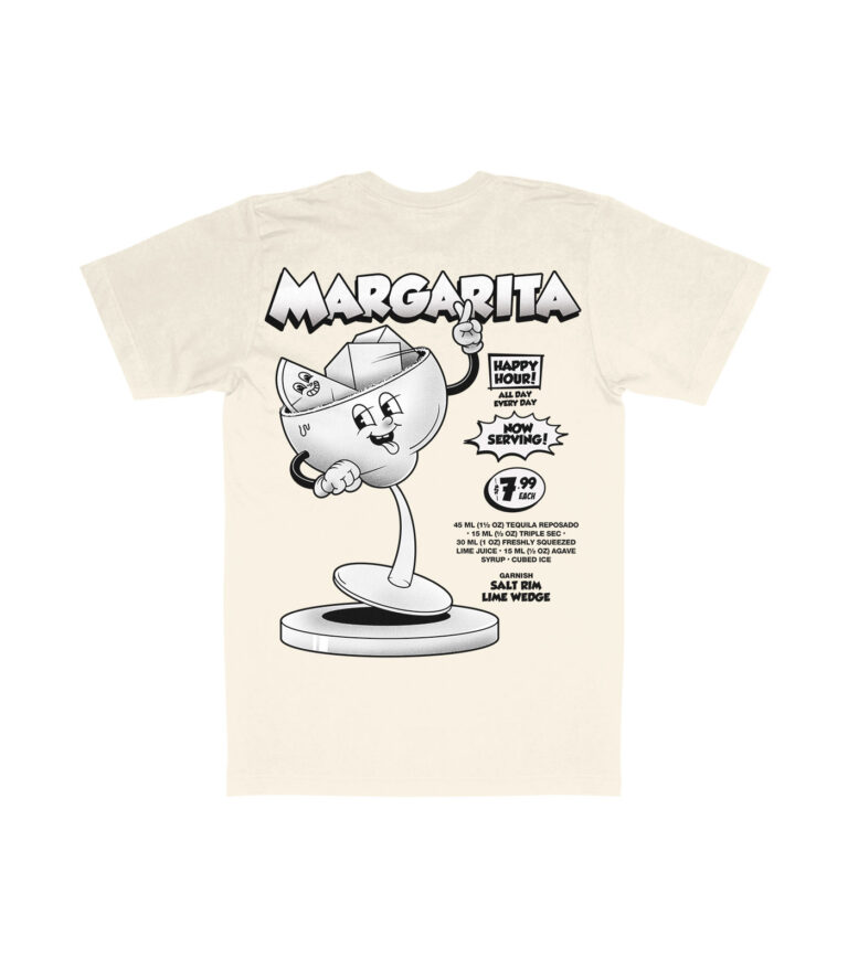 Margarita Black & White Organic Heavyweight T-Shirt
