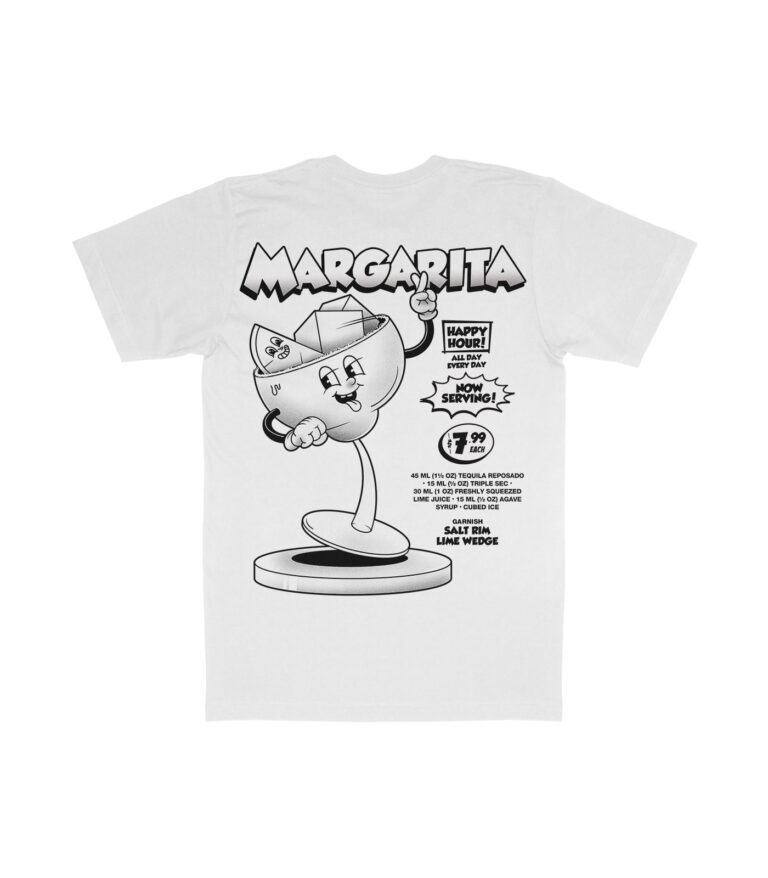 Margarita Black & White Organic Heavyweight T-Shirt