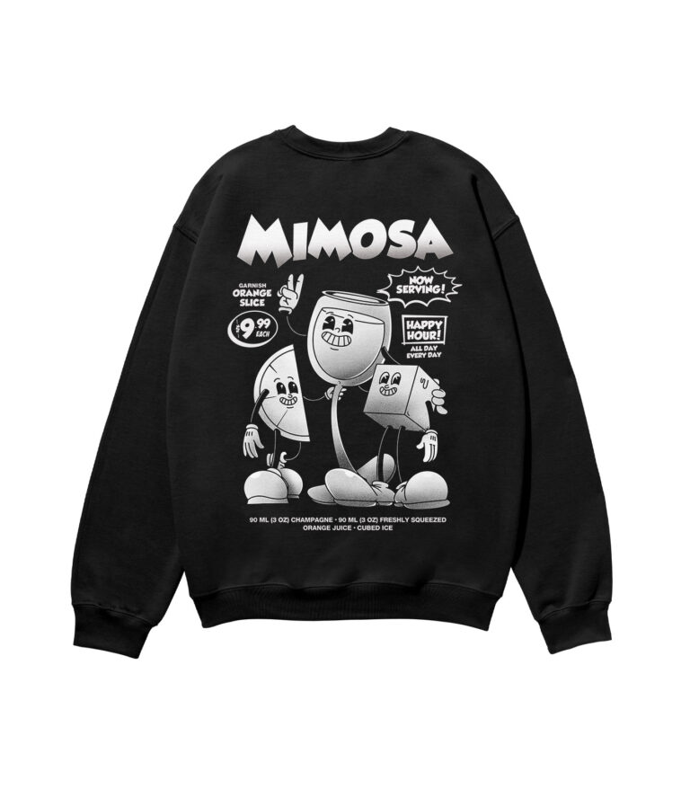 Mimosa Black & White Heavyweight Organic Sweatshirt