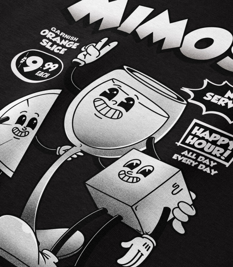 Mimosa Black & White Heavyweight Organic Sweatshirt