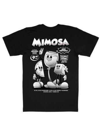 Mimosa Black & White Organic Heavyweight T-Shirt