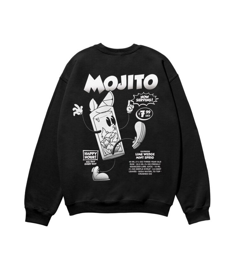 Mojito Black & White Heavyweight Organic Sweatshirt