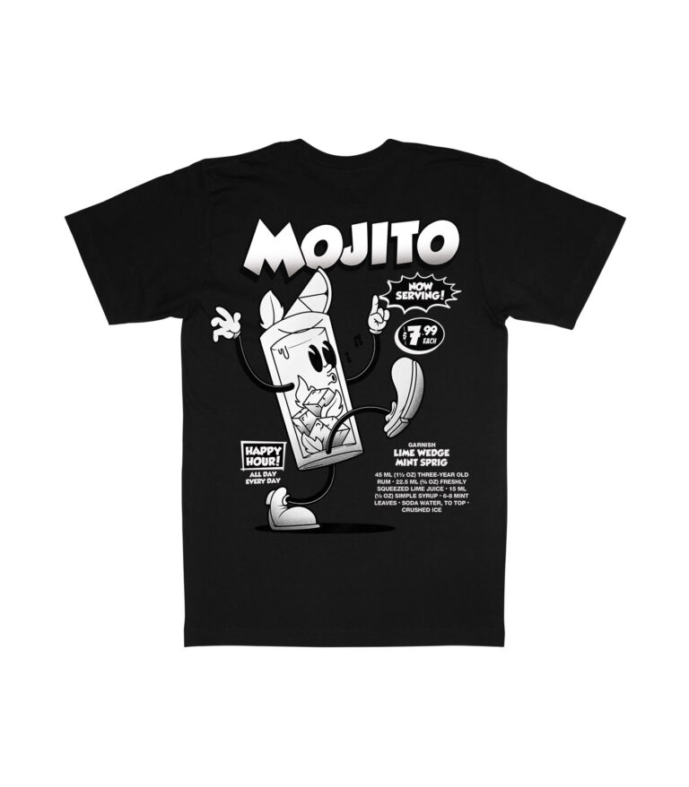 Mojito Black & White Organic Heavyweight T-Shirt