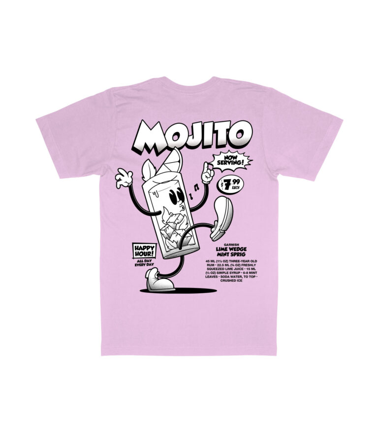 Mojito Black & White Organic Heavyweight T-Shirt