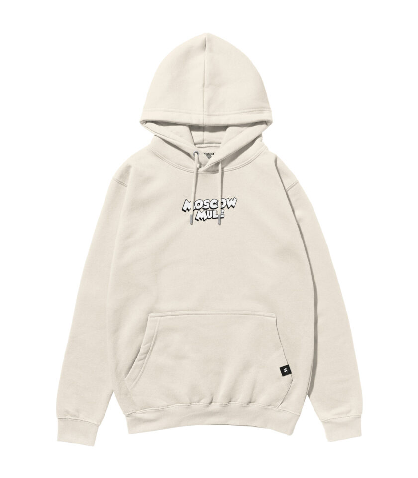 Moscow Mule Black & White Heavyweight Organic Hoodie - Image 5