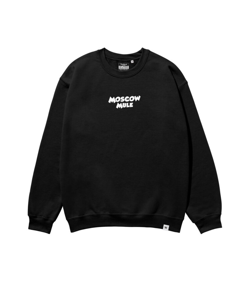 Moscow Mule Black & White Heavyweight Organic Sweatshirt - Image 2