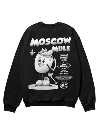 Moscow Mule Black & White Heavyweight Organic Sweatshirt