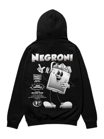 Negroni Black & White Heavyweight Organic Hoodie