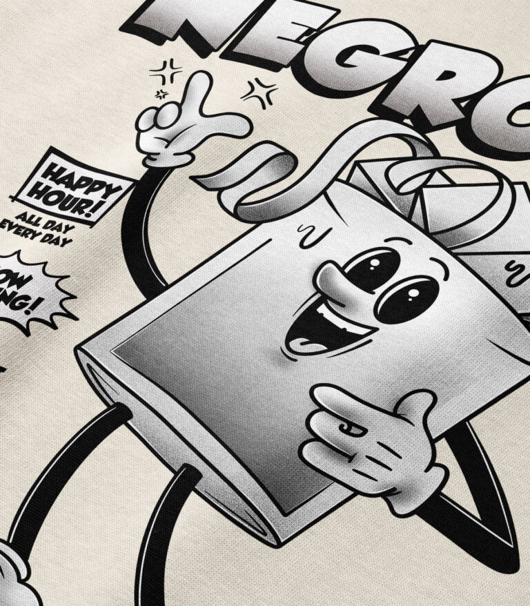 Negroni Black & White Heavyweight Organic Hoodie