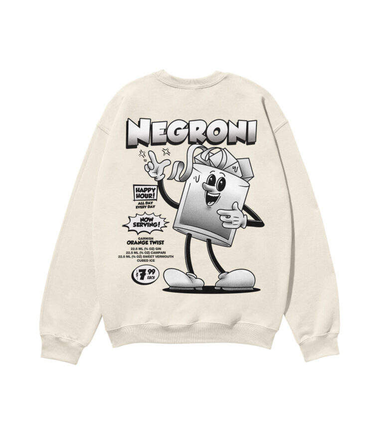 Negroni Black & White Heavyweight Organic Sweatshirt