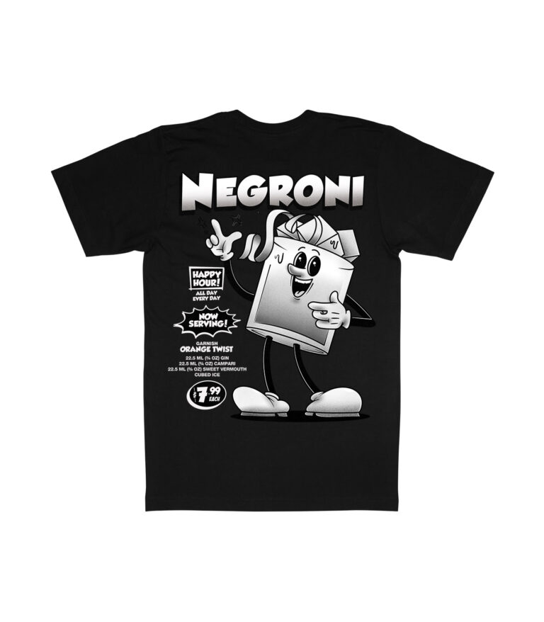 Negroni Black & White Organic Heavyweight T-Shirt