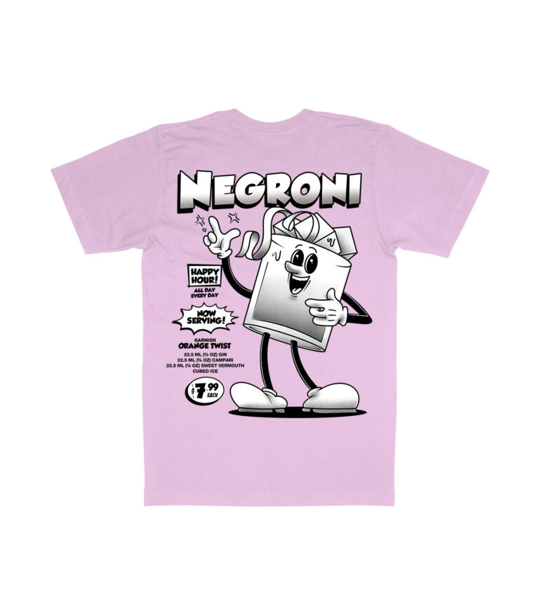 Negroni Black & White Organic Heavyweight T-Shirt