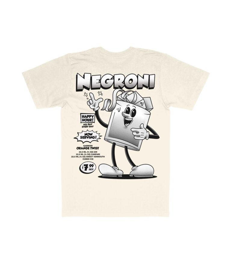 Negroni Black & White Organic Heavyweight T-Shirt