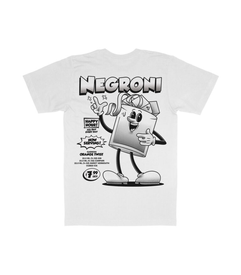Negroni Black & White Organic Heavyweight T-Shirt