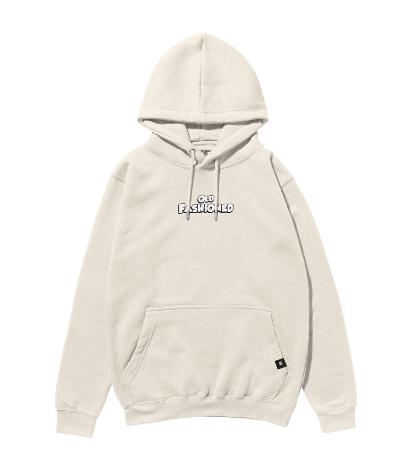 Old Fashioned Black & White Heavyweight Organic Hoodie - Image 5