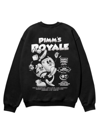 Pimm's Royale Black & White Heavyweight Organic Sweatshirt