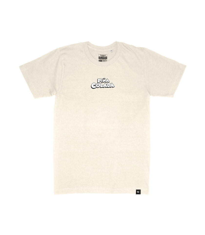 Piña Colada Black & White Organic Heavyweight T-Shirt - Image 5