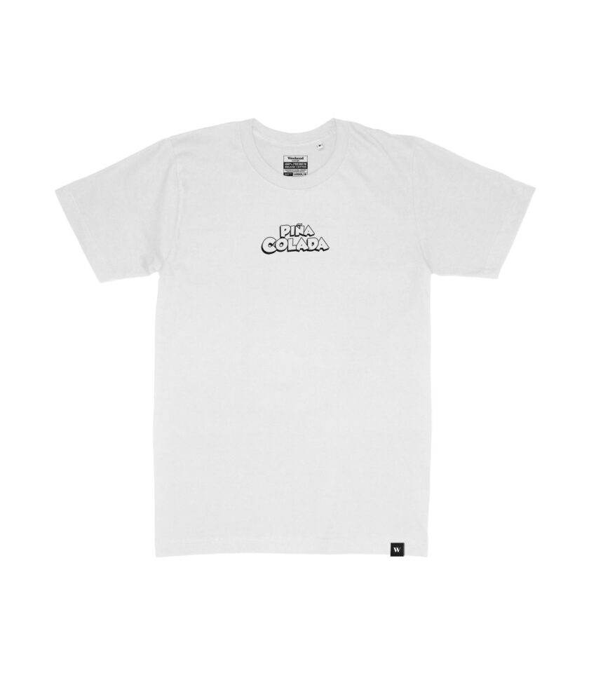 Piña Colada Black & White Organic Heavyweight T-Shirt - Image 8