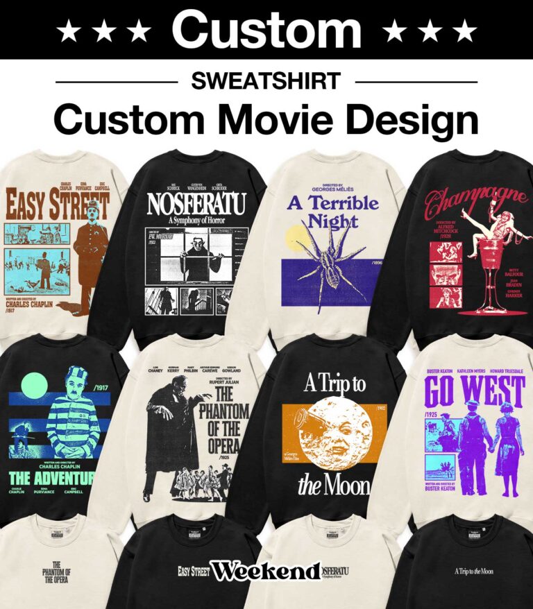 CUSTOM Retro Movie Organic Sweatshirt