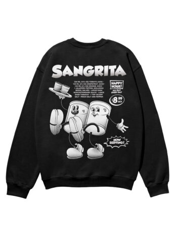 Sangrita Black & White Heavyweight Organic Sweatshirt