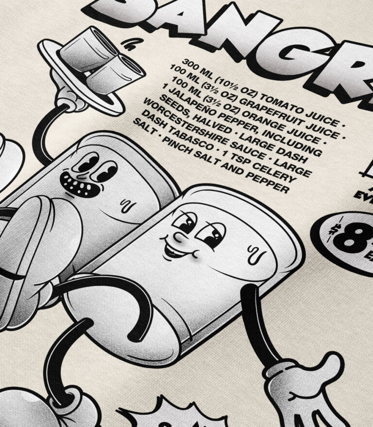 Sangrita Black & White Heavyweight Organic Sweatshirt