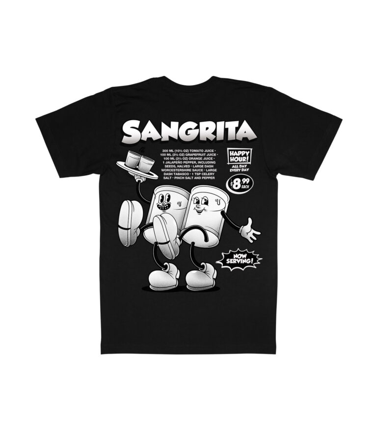 Sangrita Black & White Organic Heavyweight T-Shirt