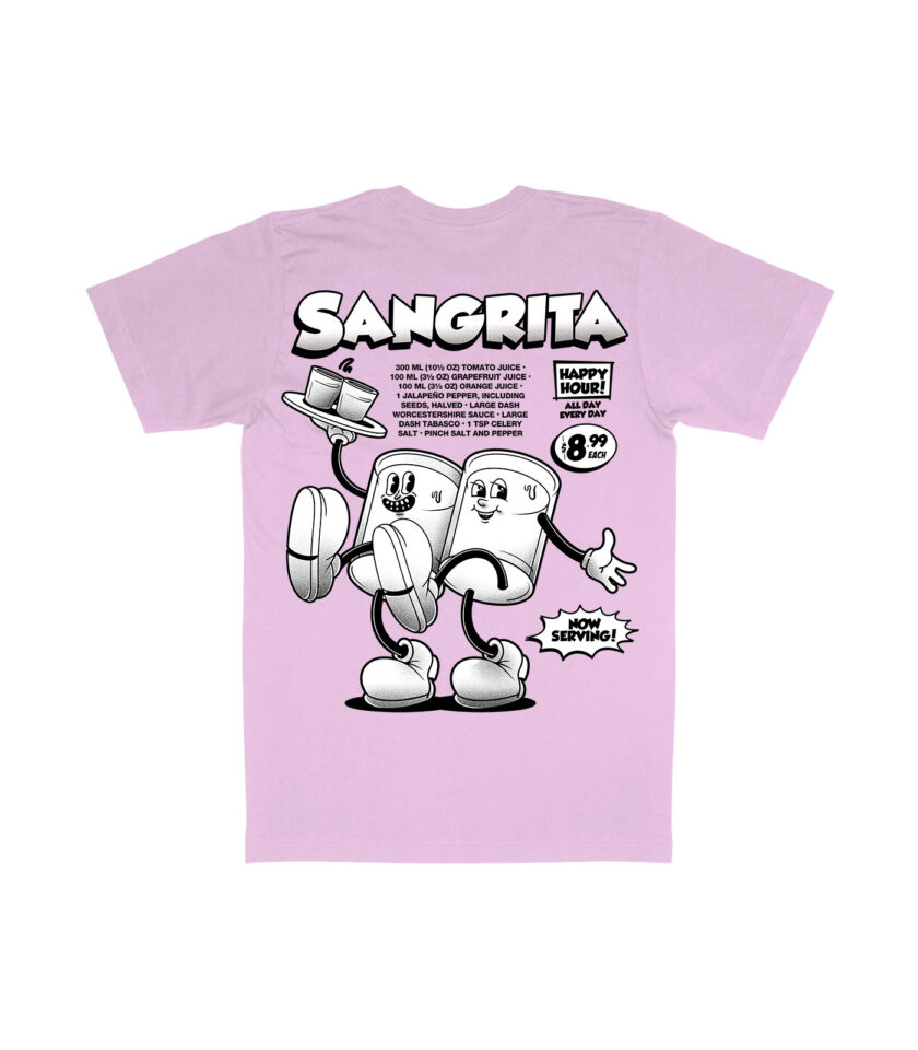 Sangrita Black & White Organic Heavyweight T-Shirt - Image 10